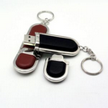 1 GB USB Leather 600 Series Key Chain